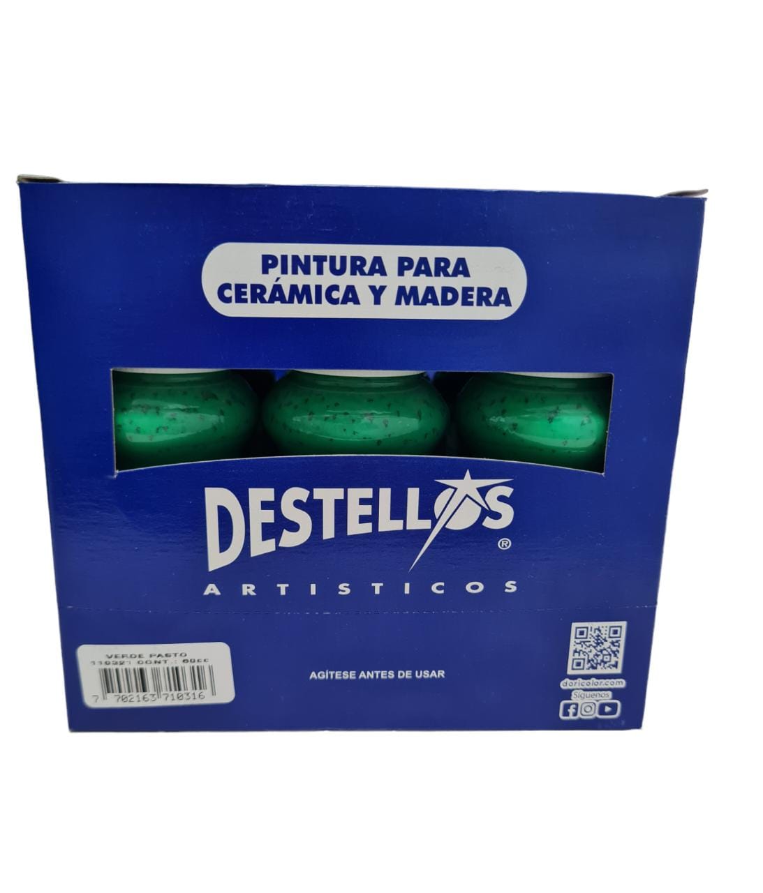 PINTURA ACRILICA DESTELLOS VERDE PASTO