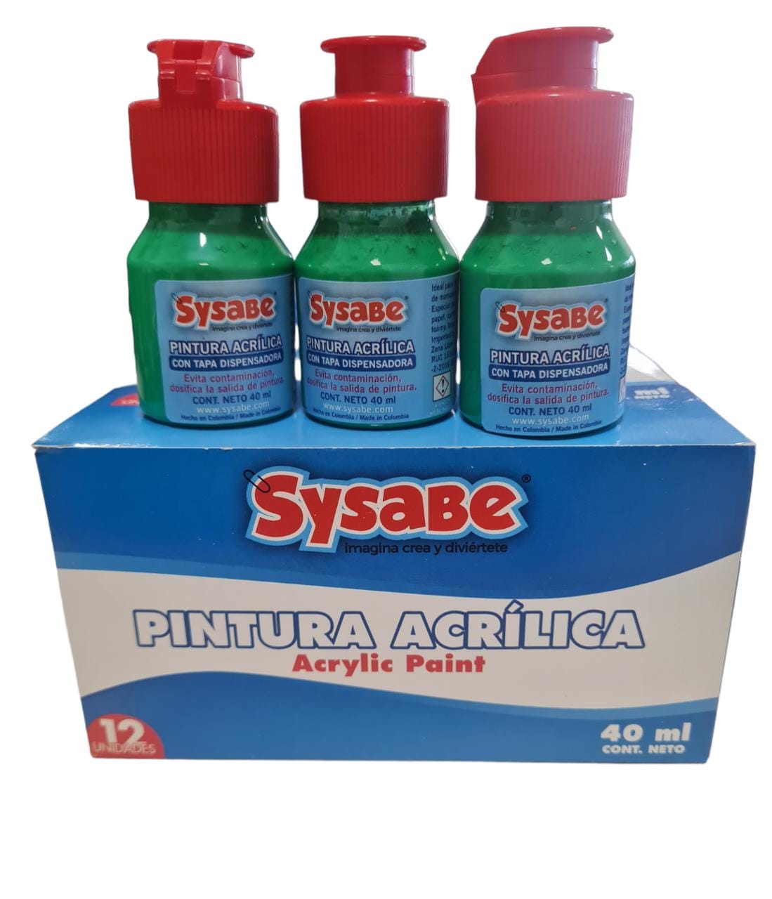 PINTURA ACRILICA SYSABE VERDE PASTO